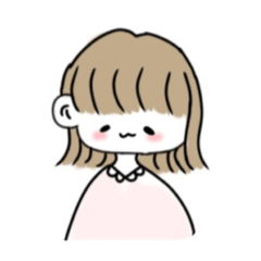 [LINEスタンプ] （ステッカー風）女の子スタンプ