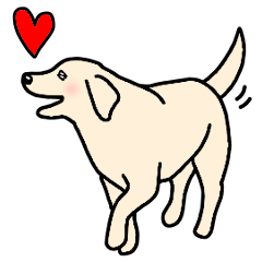 [LINEスタンプ] 犬種別ラブラドールレトリーバー(英語Ver)