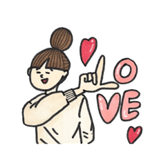 [LINEスタンプ] お団子ガールのリアクションスタンプ