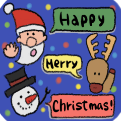 [LINEスタンプ] のほほんサンタ達の色々クリスマススタンプ