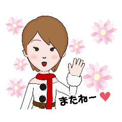 [LINEスタンプ] 日常(女の子)
