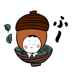 [LINEスタンプ] どんぐりのかぶりもの