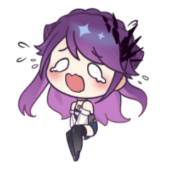 [LINEスタンプ] vtuber 宇紫醤 初のアニメーションスタンプ