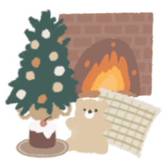 [LINEスタンプ] Winter Food and Interior