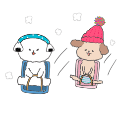 [LINEスタンプ] ジョセフとあんずの冬