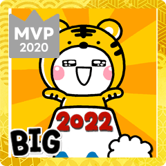[LINEスタンプ] 大人の敬語年賀スタンプ♡BIG♡【2022年】の画像（メイン）