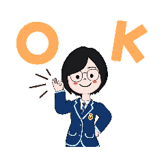 [LINEスタンプ] megane小学生女の子第一弾