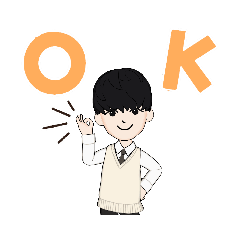 [LINEスタンプ] k-pop学生