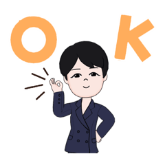 [LINEスタンプ] アバタースーツ男の普通のスタンプ