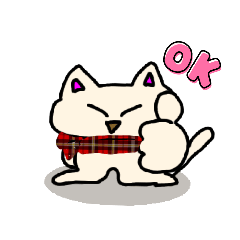 [LINEスタンプ] 冬のふわにゃん