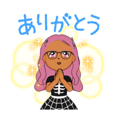 [LINEスタンプ] アバタースタンプピンクちゃん