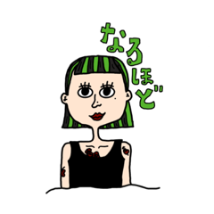 [LINEスタンプ] 居そうな女子大集合.2