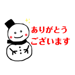 [LINEスタンプ] 日常で使える雪だるまスタンプ