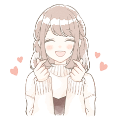 [LINEスタンプ] 毎日ほんわかスタンプ 女の子