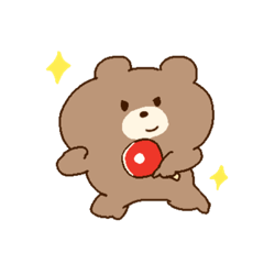 [LINEスタンプ] くまうさぎエブリディ