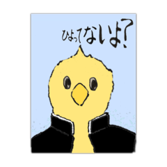 [LINEスタンプ] 全然ひよってないヒヨコ先輩