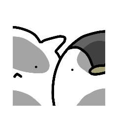 [LINEスタンプ] ゆるいつぶらなペンギンとねこ。