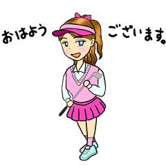 [LINEスタンプ] 可愛いゴルフ女子