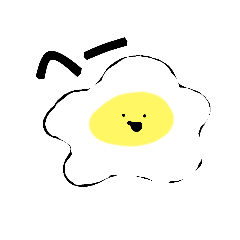 [LINEスタンプ] なんか使いやすい卵