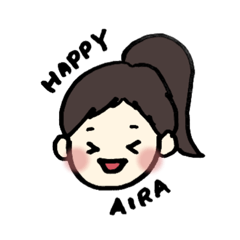 [LINEスタンプ] AIRAちゃんの日常