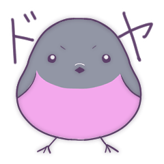 [LINEスタンプ] 小鳥3羽
