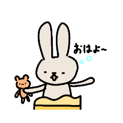 [LINEスタンプ] うさぎの山あり谷ありの1年