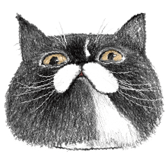 [LINEスタンプ] 猫のごま吉