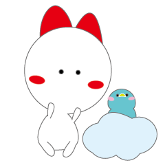 [LINEスタンプ] ふわふわネコさん