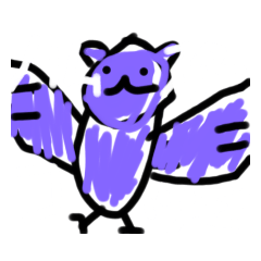 [LINEスタンプ] ハムスターコウモリ