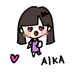 [LINEスタンプ] AIKAちゃんの日常