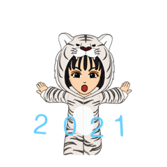 [LINEスタンプ] 2022     とらちゃんすたんぷぅ！1