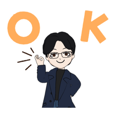 [LINEスタンプ] メガネ男子のアバタースタンプ