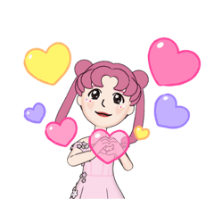 [LINEスタンプ] Happy Angel Girls