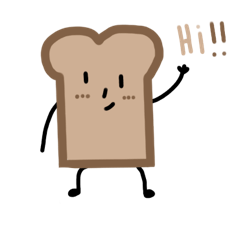 [LINEスタンプ] パンがすきです