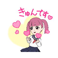 [LINEスタンプ] 女子中学生キラちゃん