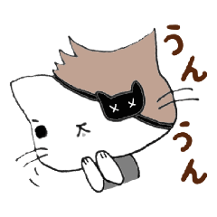 [LINEスタンプ] 眼帯にゃんこ