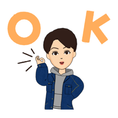 [LINEスタンプ] 若造り男子