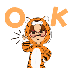 [LINEスタンプ] keiko 虎