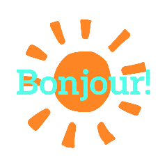 [LINEスタンプ] フランス語でBonjour！