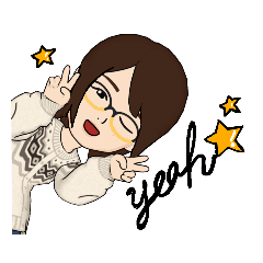 [LINEスタンプ] LINEアバタースタンプ(女子)