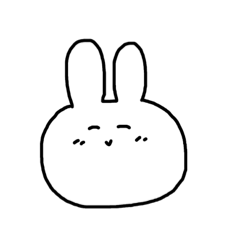 [LINEスタンプ] てきとううさぎちゃん