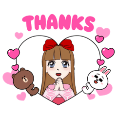 [LINEスタンプ] リボンちゃんLOVE