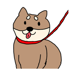 [LINEスタンプ] 芝犬ポンタくん