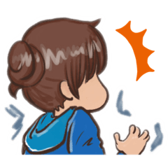 [LINEスタンプ] ぷんすかおくたん「びっくり」