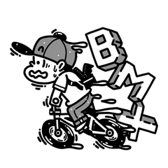 [LINEスタンプ] それいけ！BMXライダー！