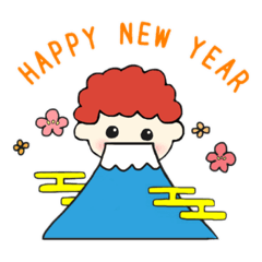 [LINEスタンプ] 天然パーマ【天パくん】お正月