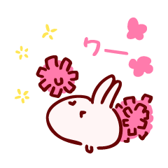 [LINEスタンプ] クロコフのポップうさぎ1