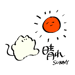 [LINEスタンプ] お天気ネッコチャンズ