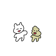 [LINEスタンプ] うんことうさぎ