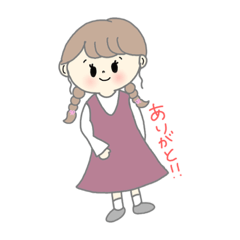 [LINEスタンプ] いろんな女の子の日常スタンプ